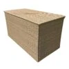 12mm Half Round Weave Natural Rattan Large Cushion Box