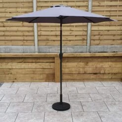 2.5m Grey Table Parasol -Garden Furniture Sales 2 5m grey table parasol p83677 173279 zoom