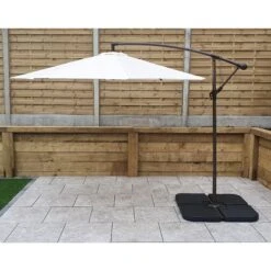 3m Banana Parasol With Beige Canopy -Garden Furniture Sales 3m banana parasol with beige canopy p83661 173224 zoom
