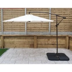 3m Banana Parasol With Beige Canopy -Garden Furniture Sales 3m banana parasol with beige canopy p83661 173226 zoom