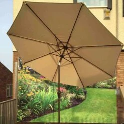 3m Beige Table Parasol -Garden Furniture Sales 3m beige table parasol p83673 173258 zoom