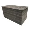 8mm Flat Weave Grey Rattan Medium Cushion Box