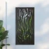 Amarelle Extra Large Metal Flame Decorative Garden Screen Mirror