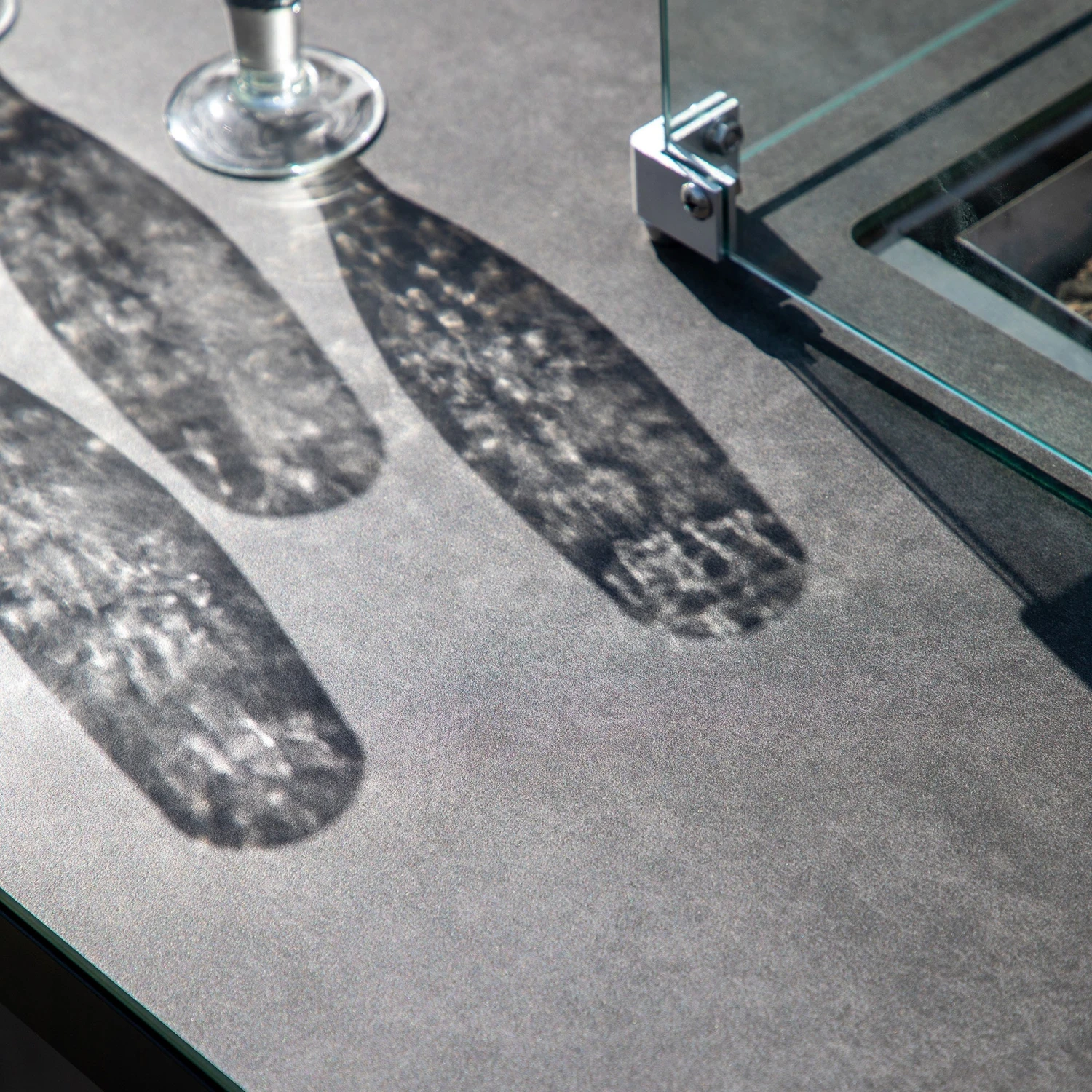 Ancona Slate Rectangular Dining Set With Fire Pit Table 3 Ancona Slate Rectangular Dining Set With Fire Pit Table - Image 3