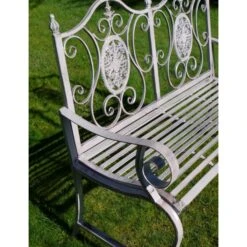 Antique Grey Garden Bench -Garden Furniture Sales antique grey garden bench p65145 100024 zoom