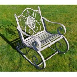 Antique Grey Rocking Chair