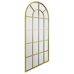 Arcus Gold Framed Arched Window Style Garden Mirror -Garden Furniture Sales arcus gold framed arched window style garden mirror p85111 181997 zoom