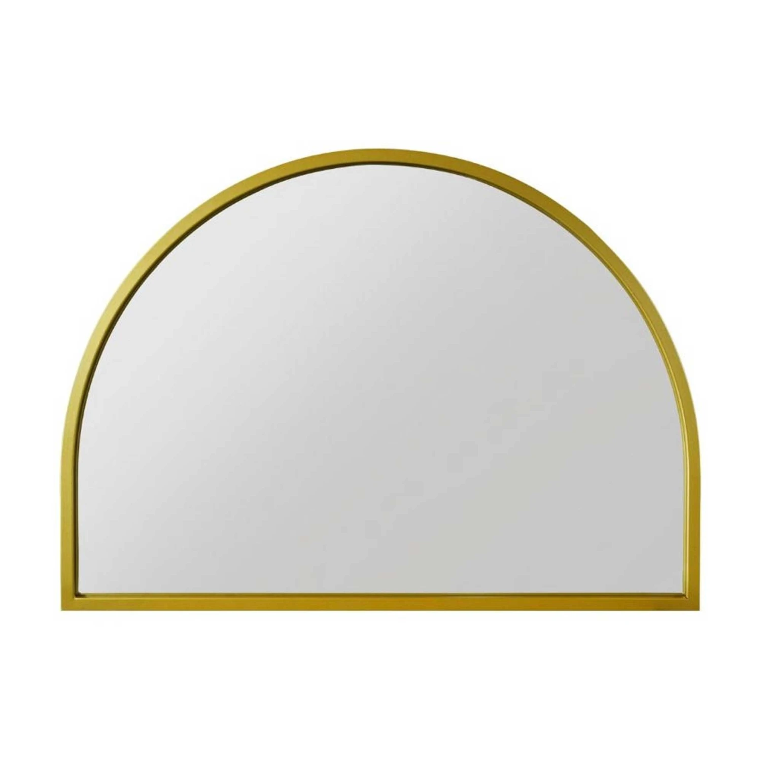 Arcus Gold Metal Framed Arched Garden Wall Mirror - 125x90cm 3 Arcus Gold Metal Framed Arched Garden Wall Mirror - 125x90cm - Image 3