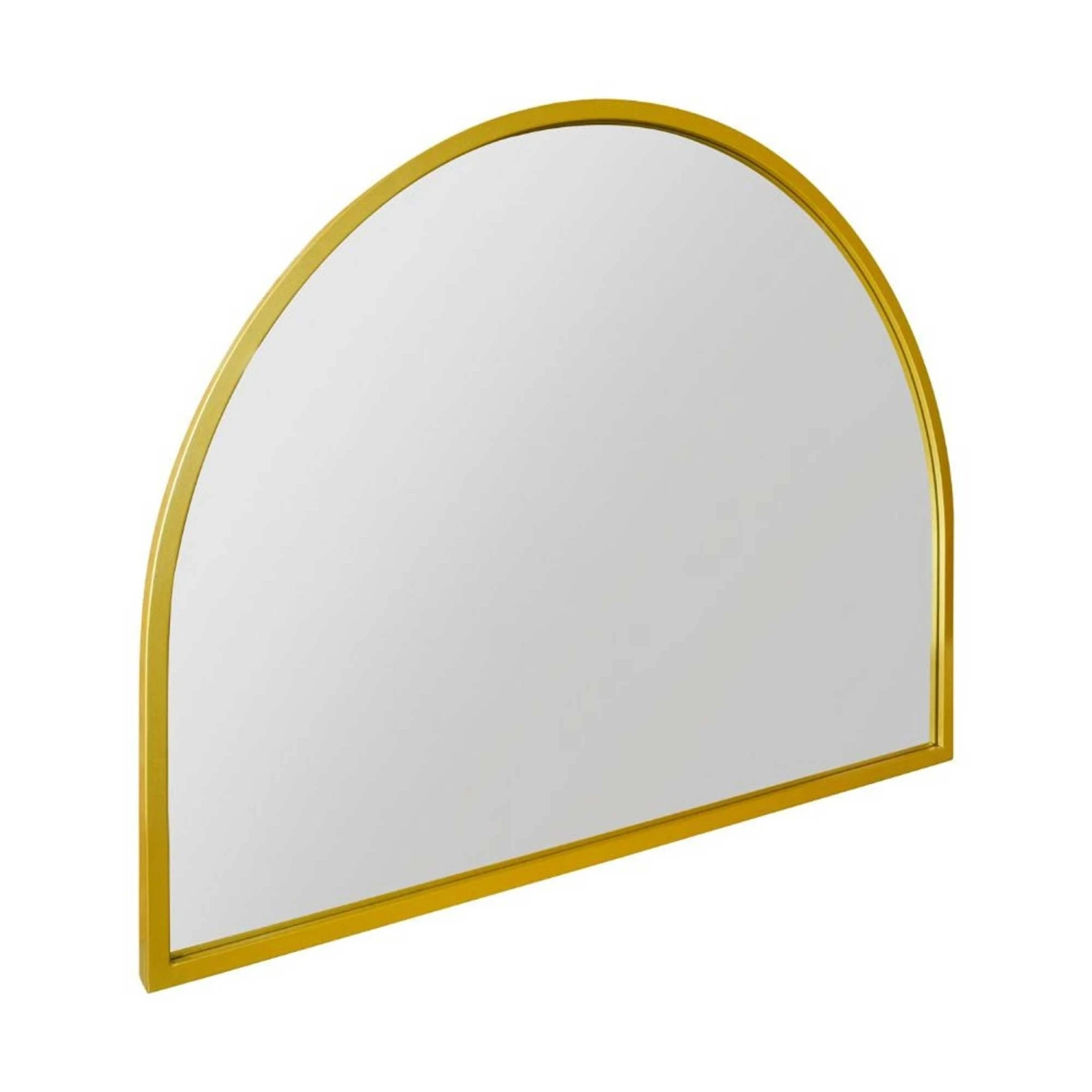 Arcus Gold Metal Framed Arched Garden Wall Mirror - 125x90cm 4 Arcus Gold Metal Framed Arched Garden Wall Mirror - 125x90cm - Image 4