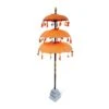 Bali Ceremonial Triple Parasol Orange & Gold