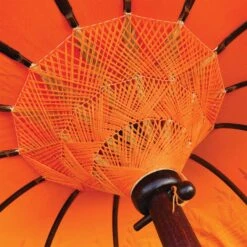 Bali Ceremonial Triple Parasol Orange & Gold -Garden Furniture Sales bali ceremonial triple parasol orange gold p68808 108357 zoom