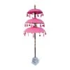 Bali Ceremonial Triple Parasol Pink & Gold