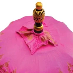 Bali Ceremonial Triple Parasol Pink & Gold -Garden Furniture Sales bali ceremonial triple parasol pink gold p68809 108364 zoom