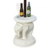 Bali Elephant Parasol Base With Drinks Table