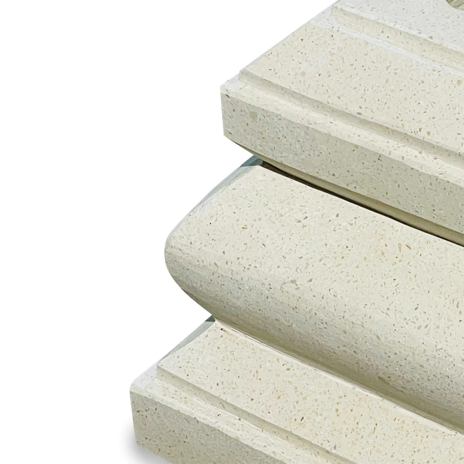 Bali Parasol Base (Terrazzo) White 2 Bali Parasol Base (Terrazzo) White - Image 2