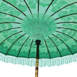 Bali Sun Parasol Mint And Gold 2m (With Pole Joint) -Garden Furniture Sales bali sun parasol mint and gold 2m with pole joint p62015 126767 zoom