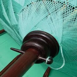 Bali Sun Parasol Mint And Gold 2m (With Pole Joint) -Garden Furniture Sales bali sun parasol mint and gold 2m with pole joint p62015 126771 zoom