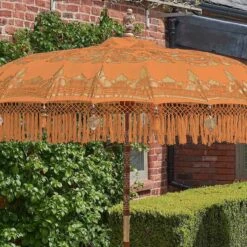 Bali Sun Parasol Orange And Gold 2m -Garden Furniture Sales bali sun parasol orange and gold 2m p62016 109118 zoom