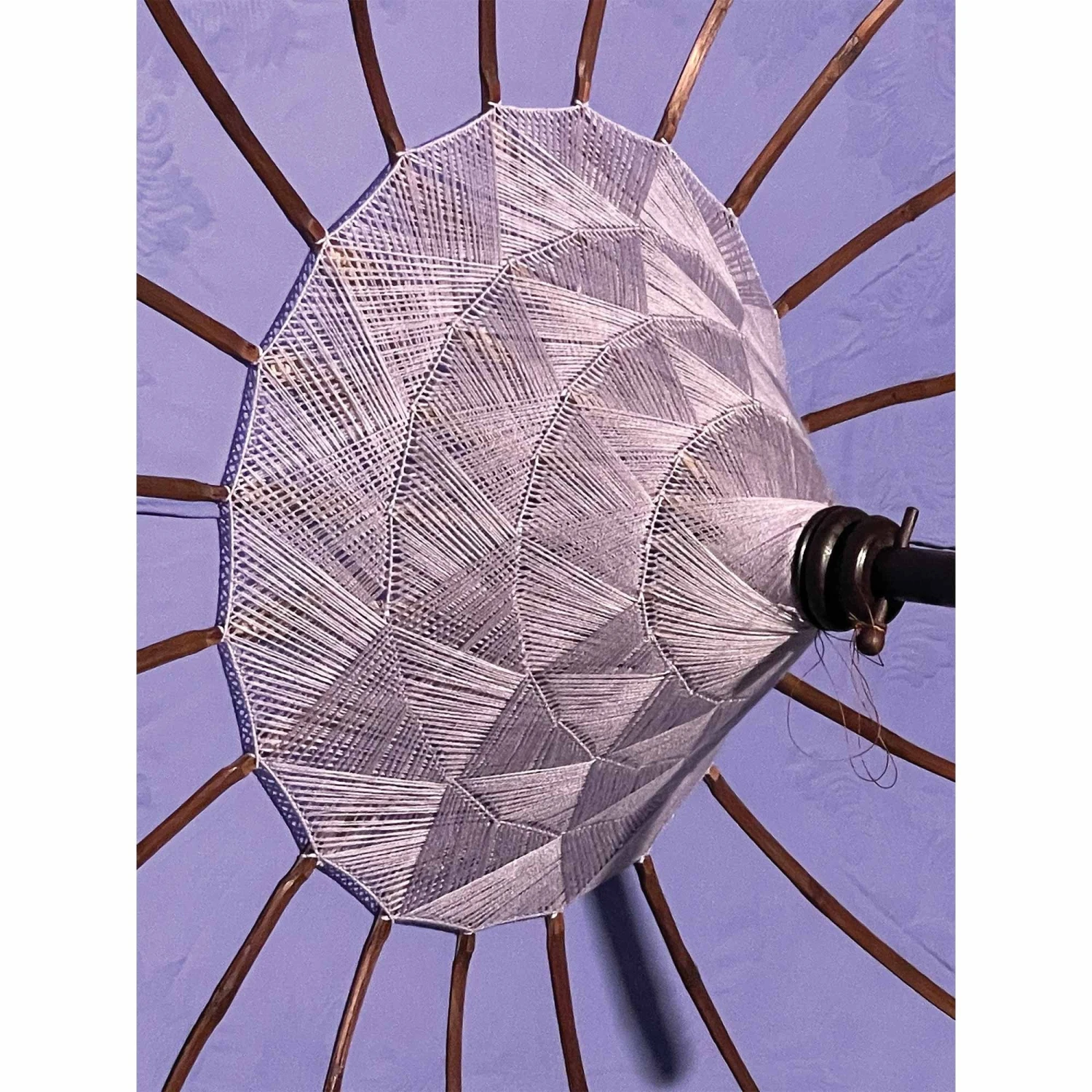 Bali Sun Parasol Purple And Gold 2m (With Pole Joint) 6 Bali Sun Parasol Purple And Gold 2m (With Pole Joint) - Image 6