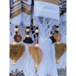 Bali Sun Parasol White And Gold 2m (With Pole Joint) -Garden Furniture Sales bali sun parasol white and gold 2m with pole joint p62018 108747 zoom