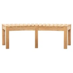 Champillet Natural Wood Bench 148 X 63 X 45 Cm -Garden Furniture Sales champillet natural wood bench 148 x 63 x 45 cm p82554 168607 zoom