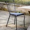 Charcoal Iron Outdoor Dining Chair