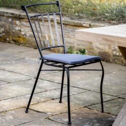 Charcoal Iron Outdoor Dining Chair