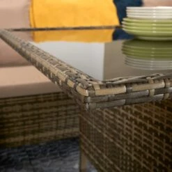 Charlotte Brown Rattan Corner Sofa Dining Set 14 Charlotte Brown Rattan Corner Sofa Dining Set -Garden Furniture Sales charlotte brown rattan corner sofa dining set p78385 133567 zoom