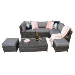 Chelsea Grey Rattan Modular Sofa Set -Garden Furniture Sales chelsea grey rattan modular sofa set p78388 133602 zoom