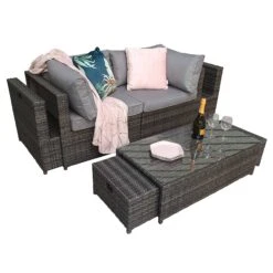 Chelsea Grey Rattan Modular Sofa Set -Garden Furniture Sales chelsea grey rattan modular sofa set p78388 133604 zoom