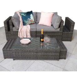 Chelsea Grey Rattan Modular Sofa Set -Garden Furniture Sales chelsea grey rattan modular sofa set p78388 133606 zoom