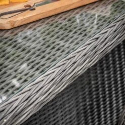 Corse Grey Rattan 6 Seater Oval Dining Set 5 Corse Grey Rattan 6 Seater Oval Dining Set -Garden Furniture Sales corse grey rattan 6 seater oval dining set p77813 130657 zoom