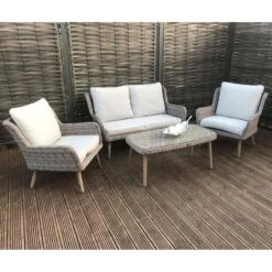 Danielle Grey Rattan 4 Seater Sofa Set -Garden Furniture Sales danielle grey rattan 4 seater sofa set p78425 133862 zoom