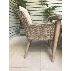 Danielle Grey Rattan 6 Seater Rectangular Dining Set -Garden Furniture Sales danielle grey rattan 6 seater rectangular dining set p78429 133904 zoom