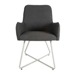 Dark Grey Cross Frame Outdoor Dining Chair -Garden Furniture Sales dark grey cross frame outdoor dining chair p76703 125514 zoom