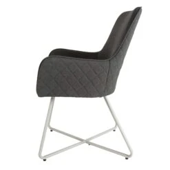 Dark Grey Cross Frame Outdoor Dining Chair -Garden Furniture Sales dark grey cross frame outdoor dining chair p76703 125515 zoom