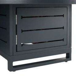 Dark Grey Outdoor Round Coffee Table With Firepit -Garden Furniture Sales dark grey outdoor round coffee table with firepit p76706 124529 zoom