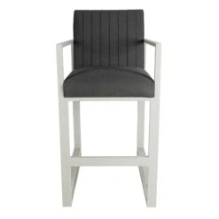 Dark Grey Straight Back Outdoor Bar Stool -Garden Furniture Sales dark grey straight back outdoor bar stool p76697 125358 zoom