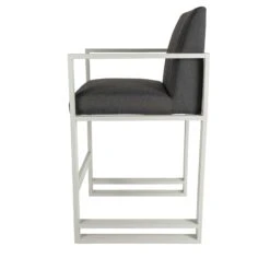 Dark Grey Straight Back Outdoor Bar Stool -Garden Furniture Sales dark grey straight back outdoor bar stool p76697 125359 zoom