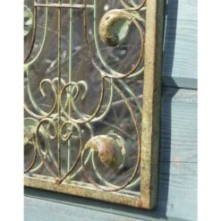 Dorset Rustic Arch Scroll Design Metal Garden Mirror -Garden Furniture Sales dorset rustic arch scroll design metal garden mirror p75583 118378 zoom