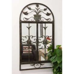 Dorset Rustic Scroll Large Garden Mirror -Garden Furniture Sales dorset rustic scroll large garden mirror p75697 118807 zoom