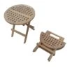 Driftwood Picnic Table Round Folding