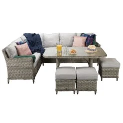 Edwina Special Grey Rattan Corner Sofa Dining Set 12 Edwina Special Grey Rattan Corner Sofa Dining Set -Garden Furniture Sales edwina special grey rattan corner sofa dining set p78444 133970 zoom