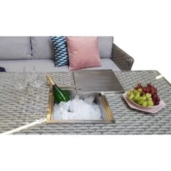 Edwina Special Grey Rattan Corner Sofa Dining Set With Lift Table -Garden Furniture Sales edwina special grey rattan corner sofa dining set with lift table p78448 134001 zoom
