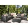 Evie Mixed Grey Rattan Modular Sofa Set