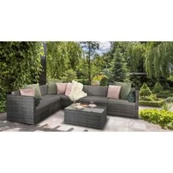 Featured Products -Garden Furniture Sales evie mixed grey rattan modular sofa set p78463 134306 zoom