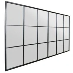 Fenestra Black Modern Window Frame Leaner / Wall Mirror -Garden Furniture Sales fenestra black modern window frame leaner wall mirror p85100 181902 zoom