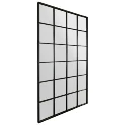 Fenestra Black Modern Window Style Leaner / Wall Mirror -Garden Furniture Sales fenestra black modern window style leaner wall mirror p85123 182107 zoom