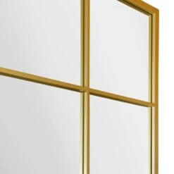Fenestra Gold Modern Window Style Leaner / Wall Mirror -Garden Furniture Sales fenestra gold modern window style leaner wall mirror p85120 182087 zoom
