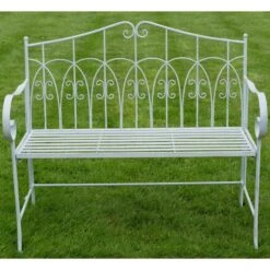 Garden Bench In Powder Blue -Garden Furniture Sales garden bench in powder blue p83697 173386 zoom